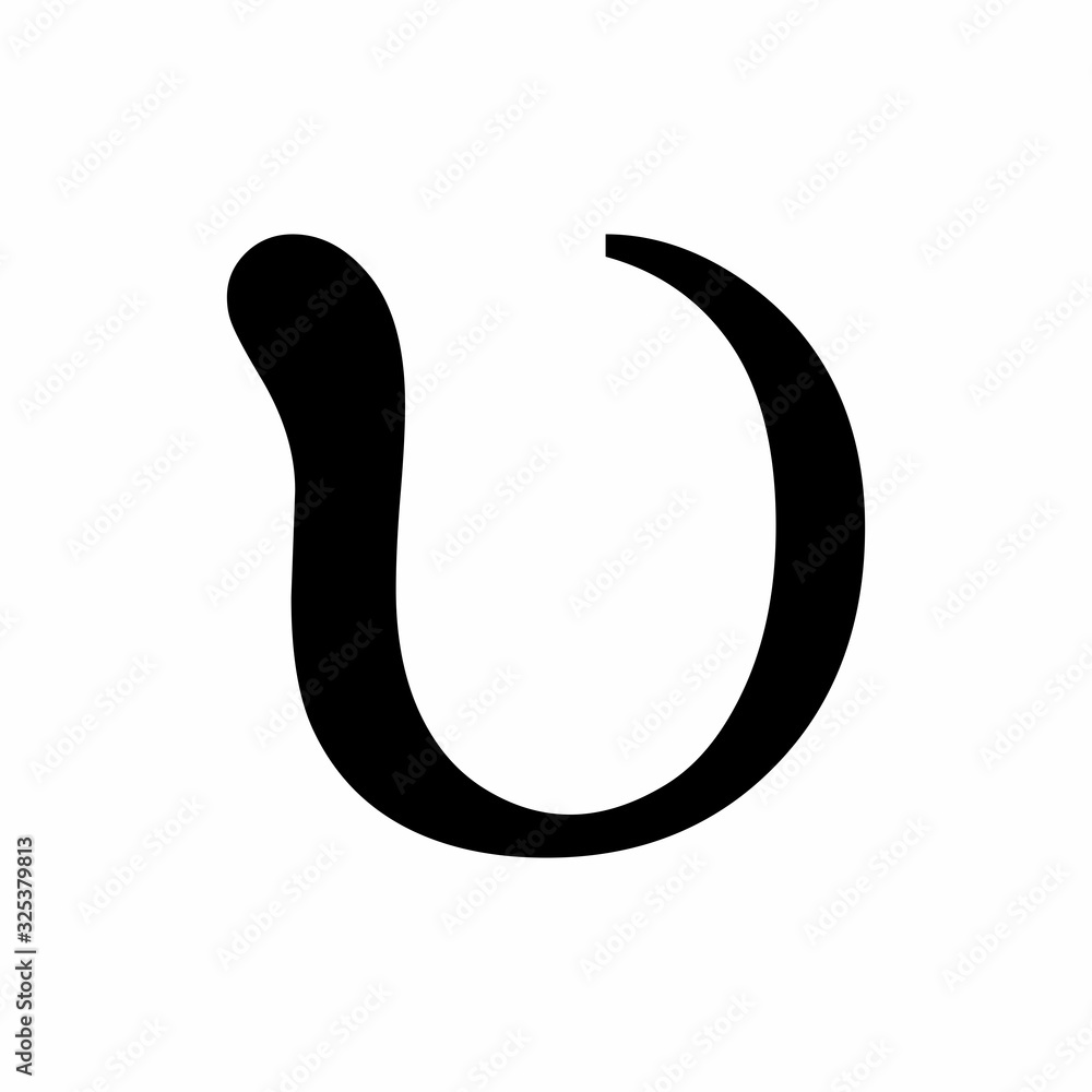 Upsilon greek letter icon Upsilon greek letter icon