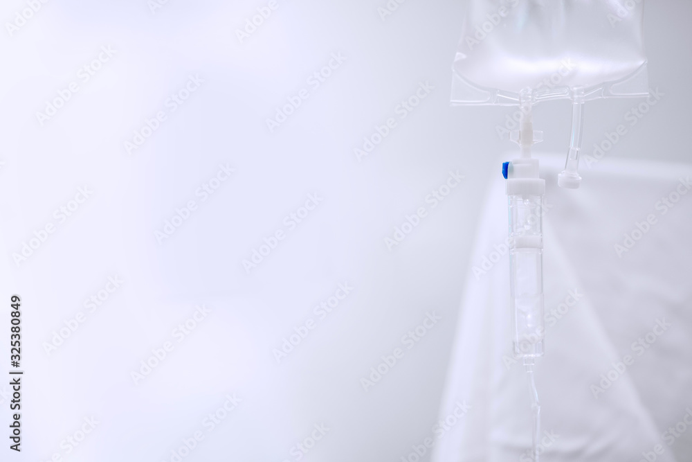 Dropper for administering anesthesia to patient before surgery, white background
