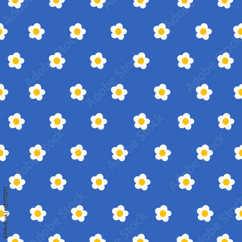 Seamless pattern cute little flower for fabric printing