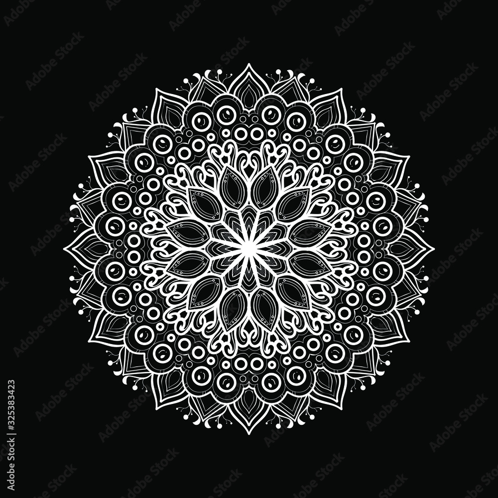 illustration of mandala art decoration illustration of mandala art decoration