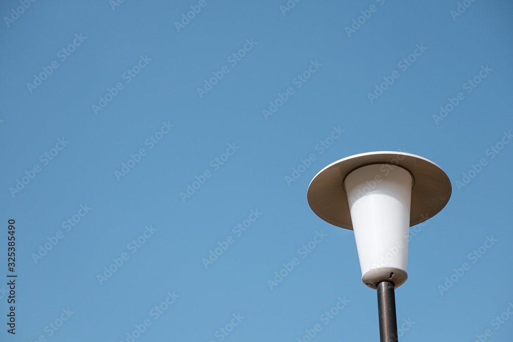 Street lamp with sky in the background Street lamp with sky in the background