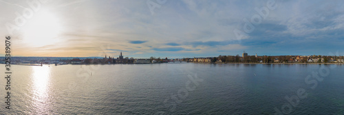 Panorama von Konstanz am Bodensee - Panorama from(Lake of) Constance