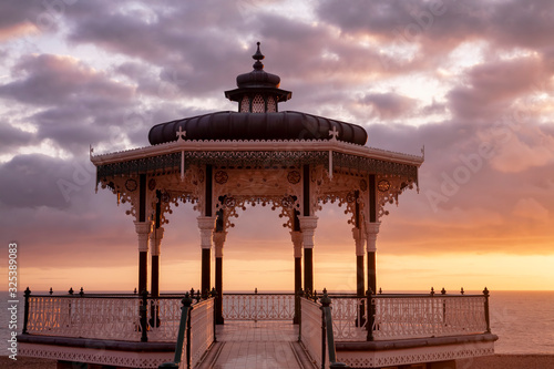 Fototapeta bandstand in Brighton at sunset