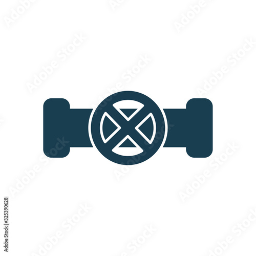 Isolated oil pipe silhouette style icon vector design