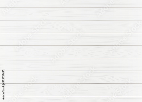 Wooden texture. White horizontal wooden planks. Vector Eps 10 illustration. Background for design. Hand drawn.