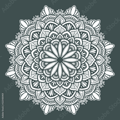 illustration of mandala art decoration