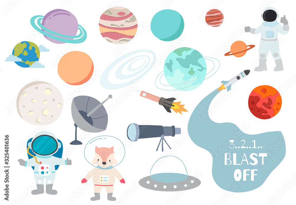 Cartoon object rocket collection.Vector illustration for icon,logo,sticker,printable,postcard and invitation Cartoon object rocket collection.Vector illustration for icon,logo,sticker,printable,postcard and invitation