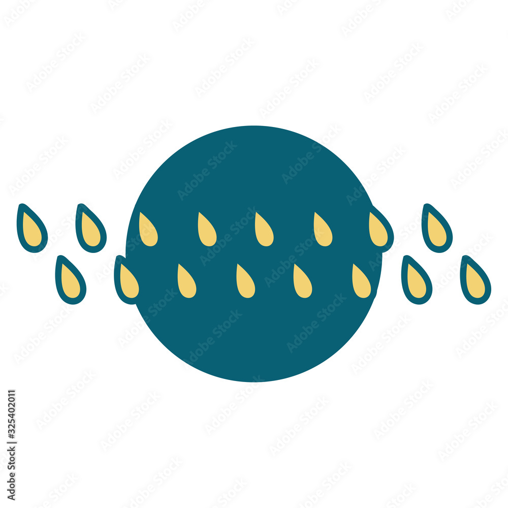 tattoo style icon of rain drops tattoo style icon of rain drops