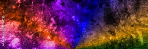 Panoramic colorful background with copy space. Rainbow colors