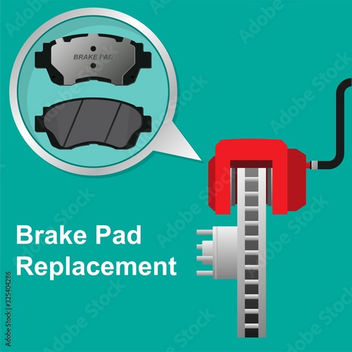 Brake pads and caliper disc replacement drive transport
