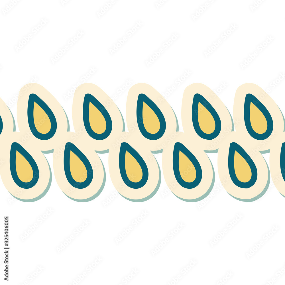 tattoo style sticker of rain drops tattoo style sticker of rain drops