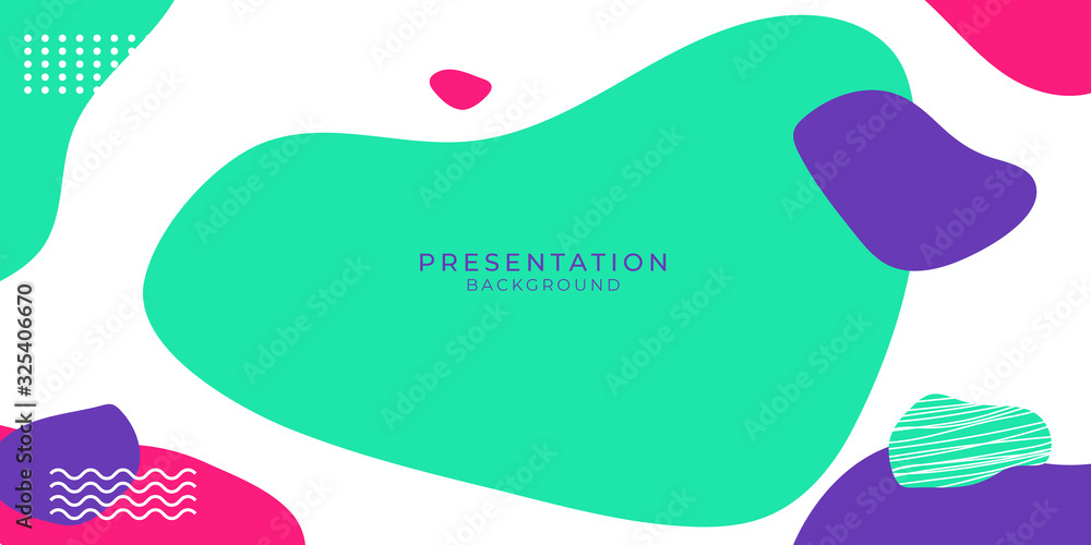Tosca purple pink memphis presentation design on white background Tosca purple pink memphis presentation design on white background