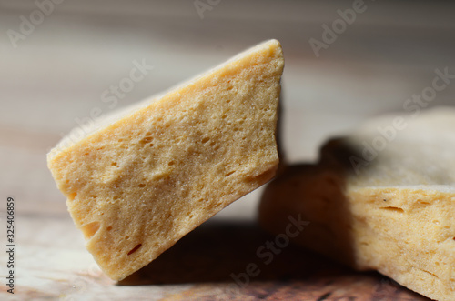 Chinese traditional lump sucrose in indoor background