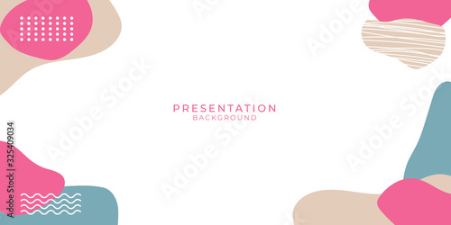 Blue Tosca Purple Pink Memphis Background for Presentation Background. Vector illustration on white backgound