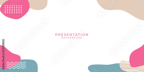Blue Tosca Purple Pink Memphis Background for Presentation Background. Vector illustration on white backgound