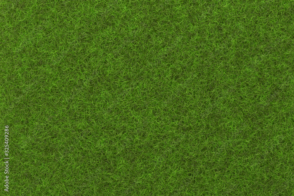 Naklejka 3D renderowana ilustracja tła trawnika