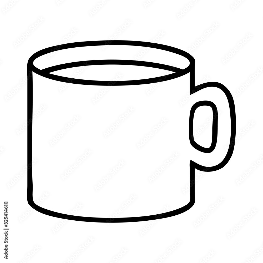 black line tattoo of cup of coffee black line tattoo of cup of coffee