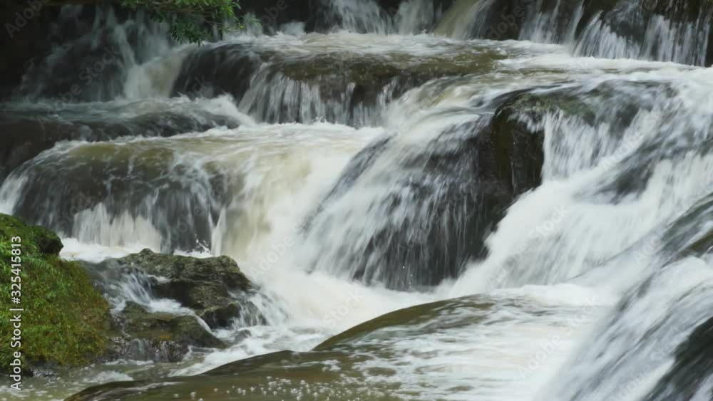 Waterfall in deep forest, Thailand. Waterfall in deep forest, Thailand.
