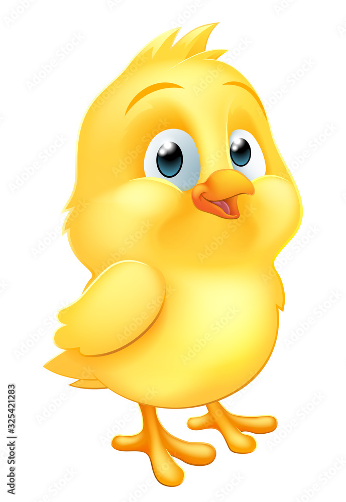 An Easter chick little yellow baby chicken bird cartoon character Stock Vector | Adobe Stock An Easter chick little yellow baby chicken bird cartoon character Stock Vector | Adobe Stock