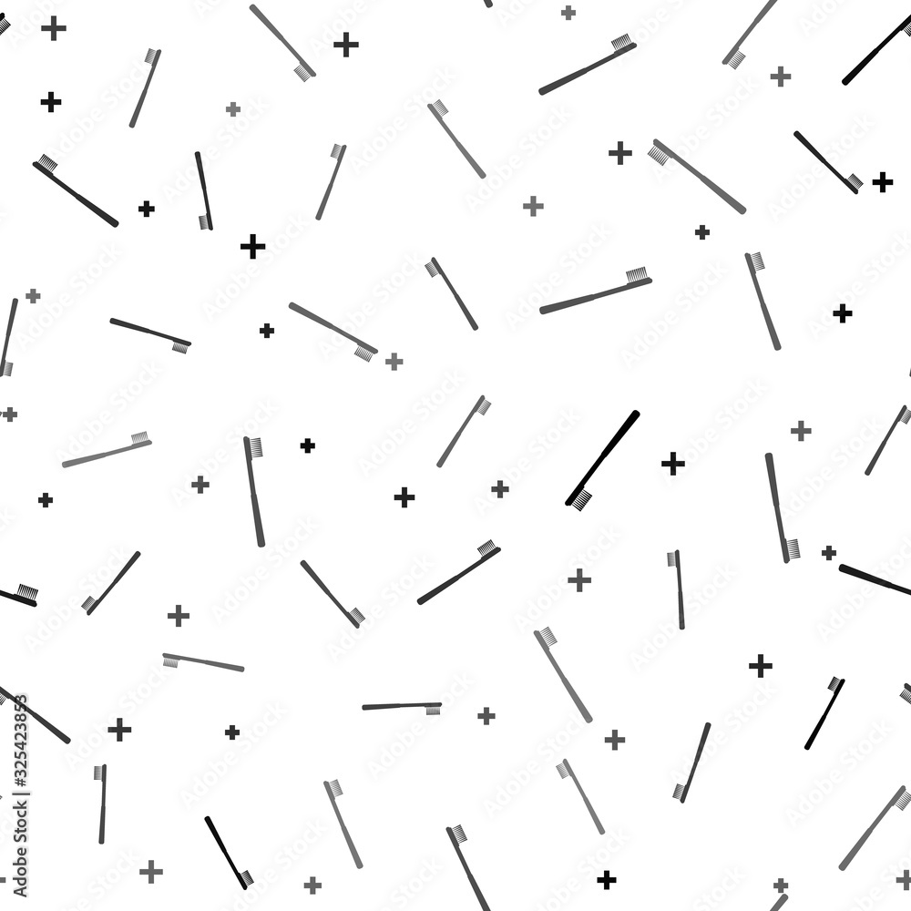 Black Toothbrush icon isolated seamless pattern on white background. Vector Illustration Black Toothbrush icon isolated seamless pattern on white background. Vector Illustration
