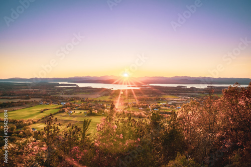 Sunset View from Mount Philo, Vermont State Park photo