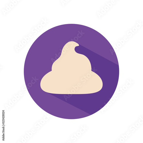 Isolated whipped cream flat style icon vector design