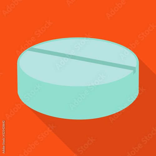 Vector illustration of pill and drug sign. Graphic of pill and capsule vector icon for stock.