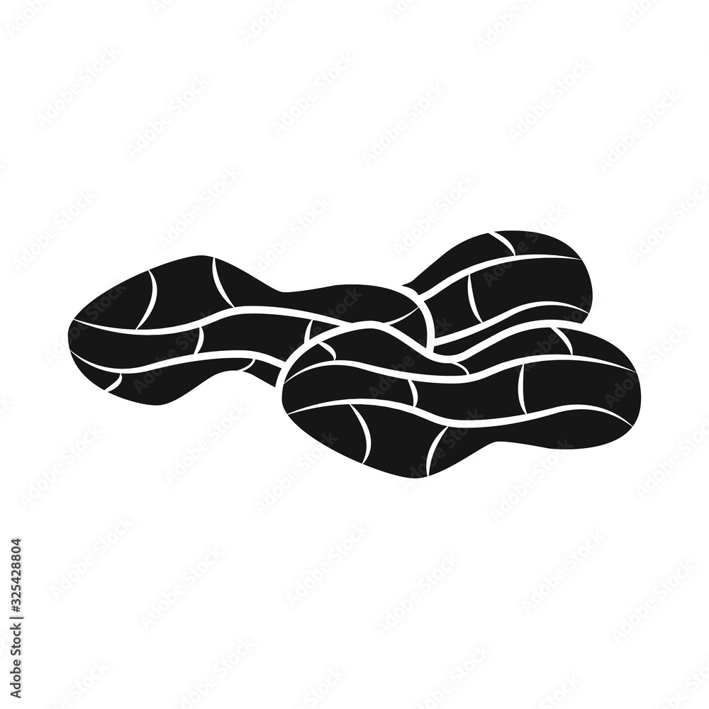 Vector illustration of peanut and shell logo. Collection of peanut and pod vector icon for stock. Vector illustration of peanut and shell logo. Collection of peanut and pod vector icon for stock.