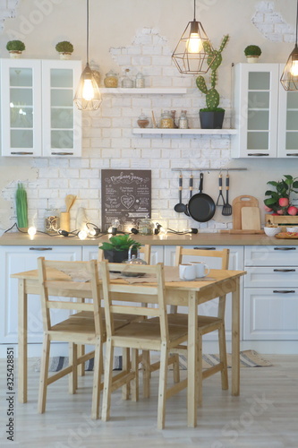 Provence style kitchen interior