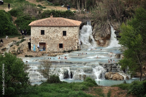 Wallpaper Mural Tuscan landscape with the clear thermal waters Torontodigital.ca