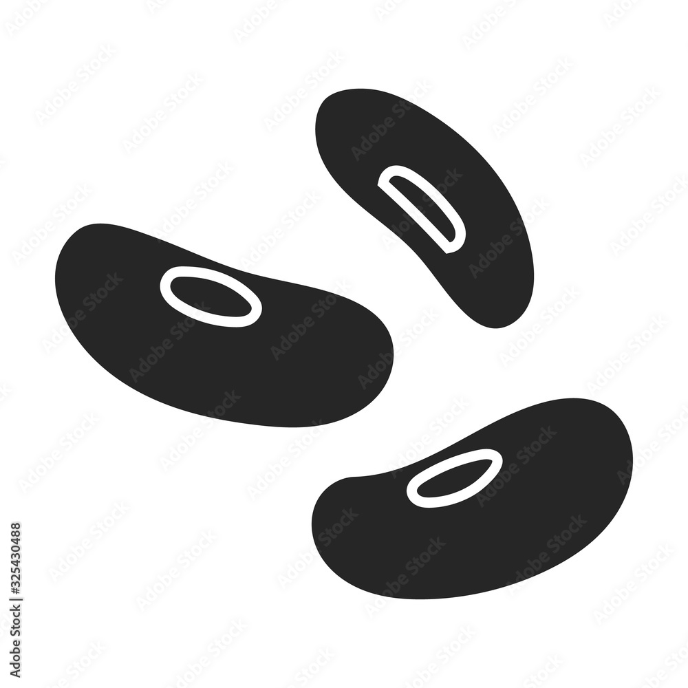 Bean vector icon.Black vector icon isolated on white background bean. Bean vector icon.Black vector icon isolated on white background bean.
