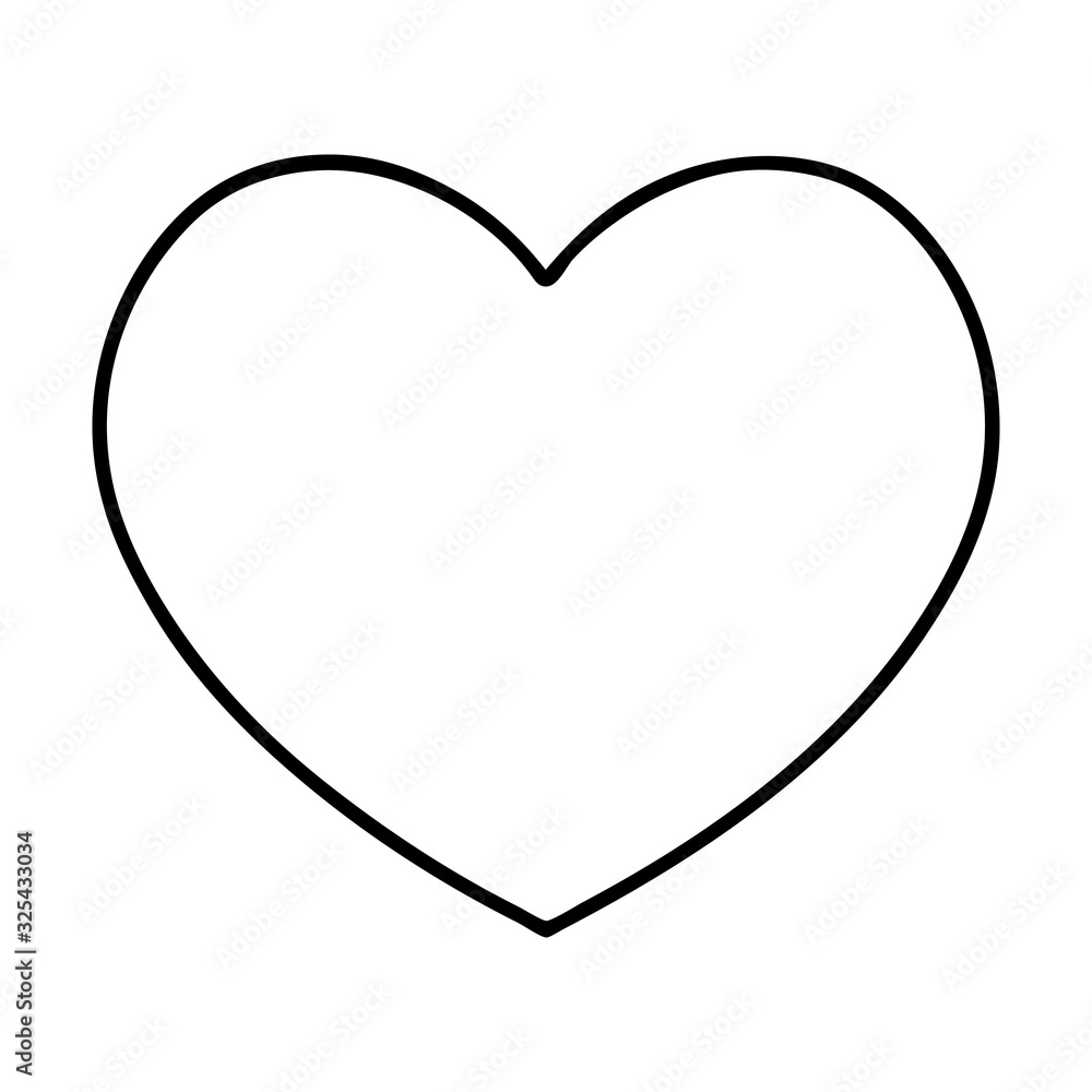 black line tattoo of a heart black line tattoo of a heart