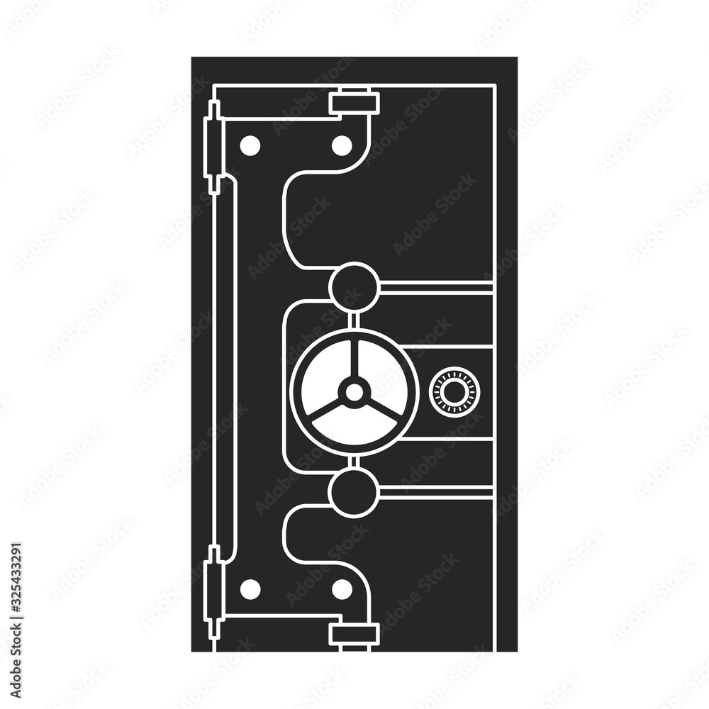Bank safe vector icon.Black vector icon isolated on white background bank safe. Bank safe vector icon.Black vector icon isolated on white background bank safe.