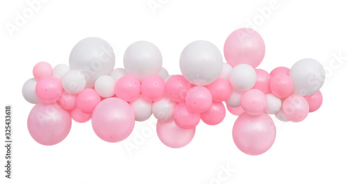 Fototapeta Naklejka Na Ścianę i Meble -  Balloons Garland isolated on a white background