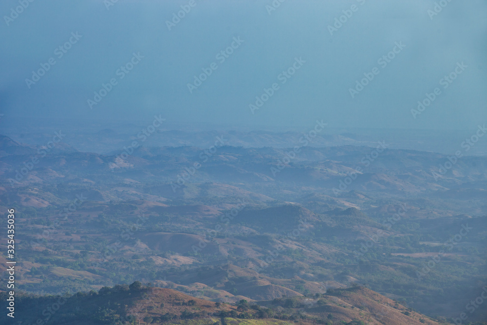 Vista de Azuero desde el Cerro Canajagua Panamá.
