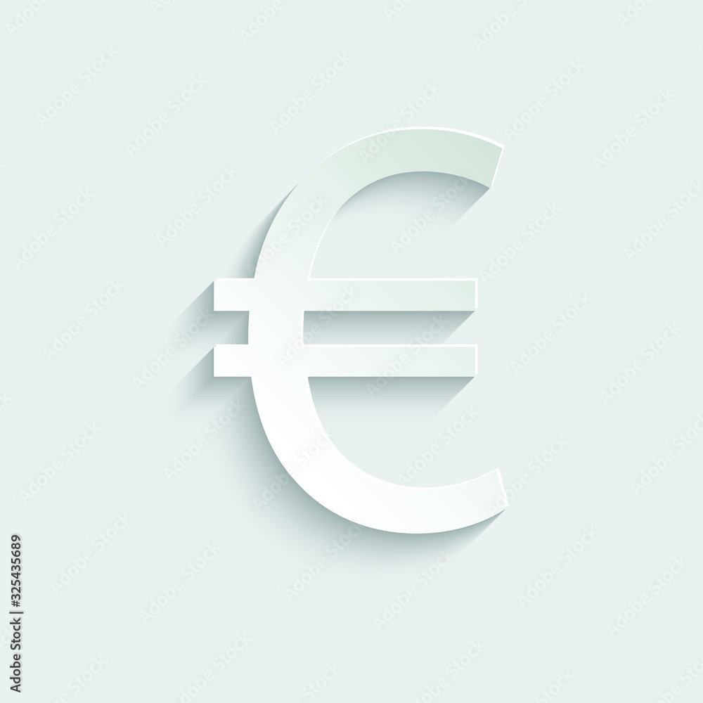 paper euro - vector icon paper euro - vector icon