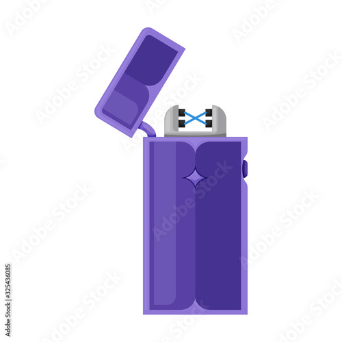 Lighter vector icon.Cartoon vector icon isolated on white background lighter .