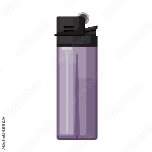 Lighter vector icon.Cartoon vector icon isolated on white background lighter .