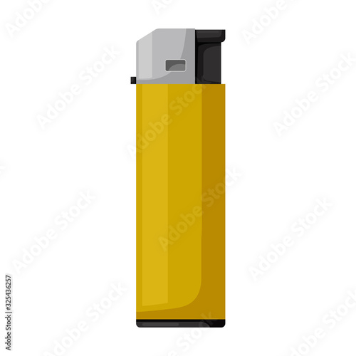 Lighter vector icon.Cartoon vector icon isolated on white background lighter .