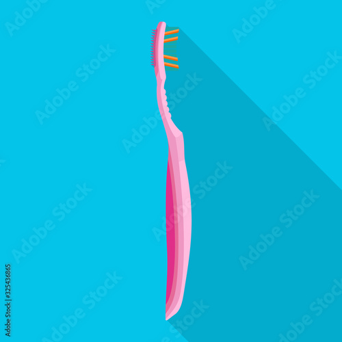 Tooth brush vector icon.Flat vector icon isolated on white background tooth brush .