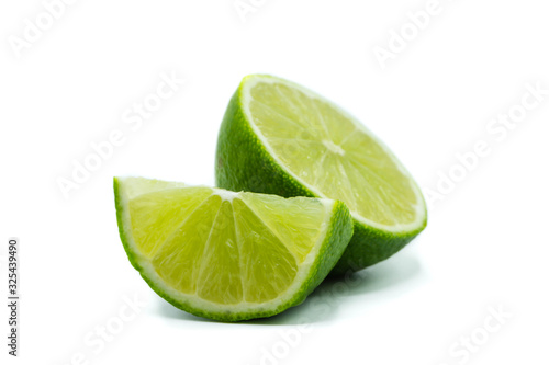 lime isolated on white background