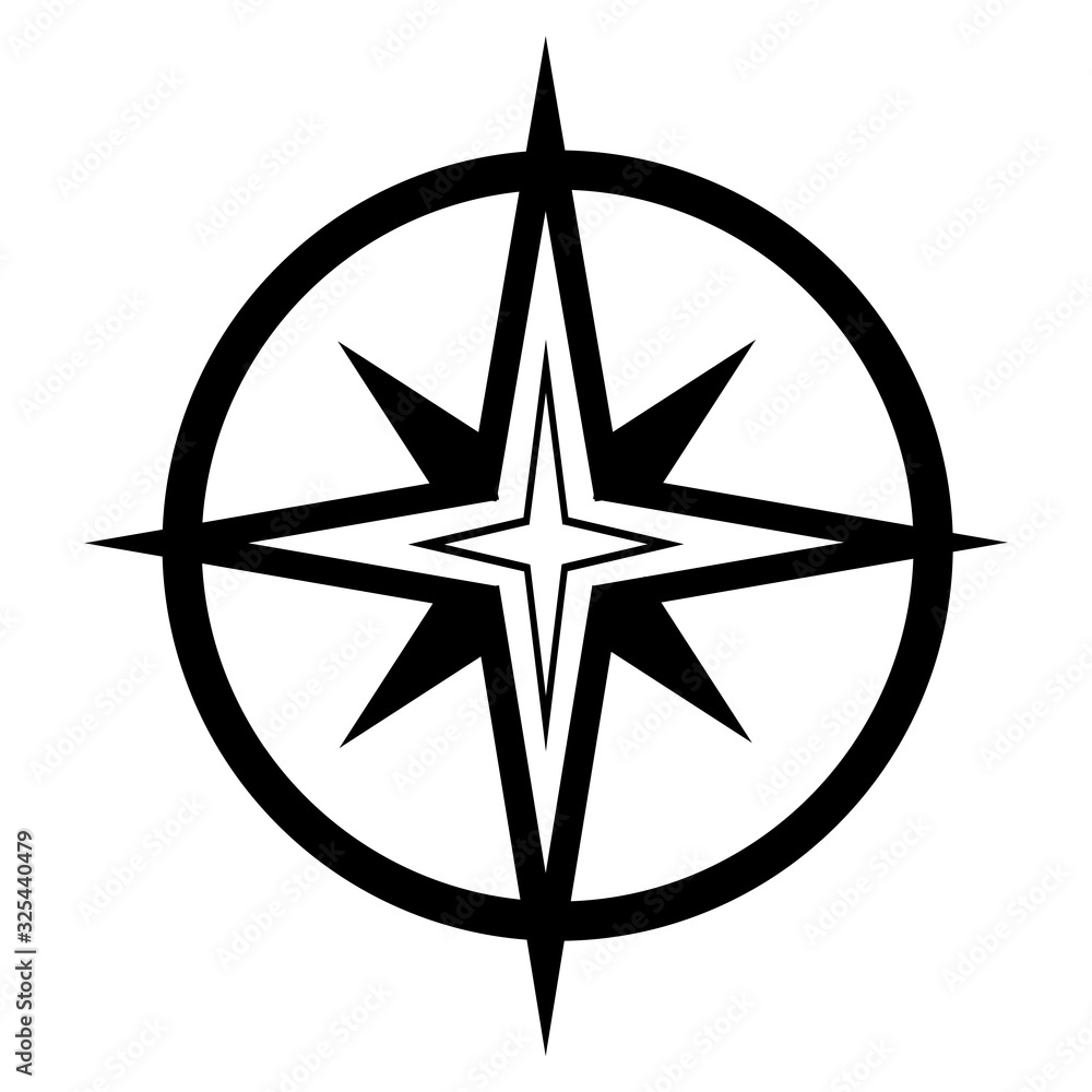 compass icon vector compass icon vector