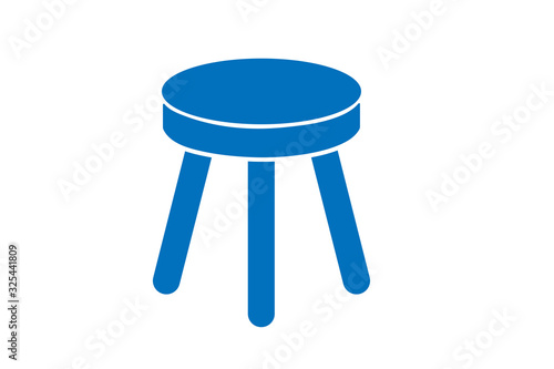 stool icon, chair icon vector