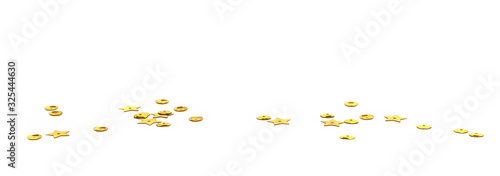 Scattered golden sequines