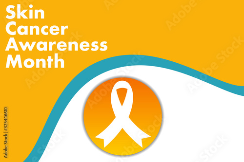 May is Skin Cancer Awareness Month concept. Template for background, banner, card, poster with text inscription. Vector EPS10 illustration.