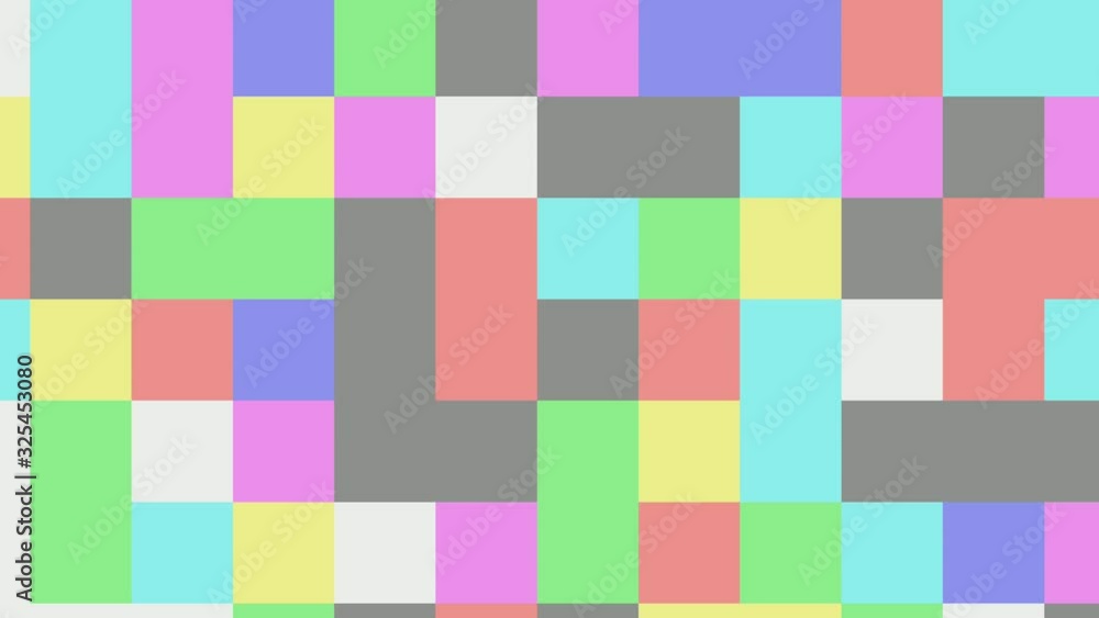 Random color pixels motion graphic Random color pixels motion graphic