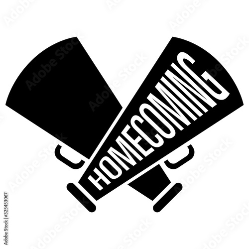 homecoming cheerleading sports megaphone graphic illustration icon photo