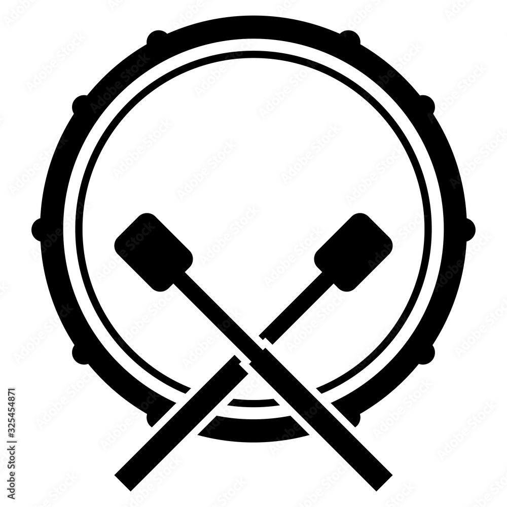 bass drum marching band graphic icon illustration bass drum marching band graphic icon illustration