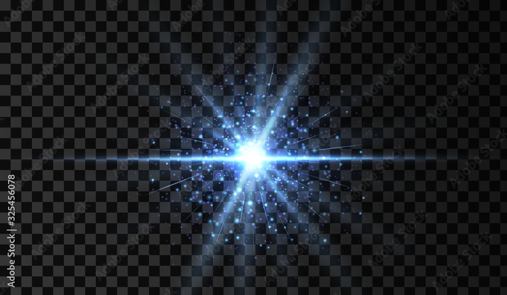 Lens flare. Light glow effect. Blue sparkle and glare object. Isolated vector illustration on transparent background. Lens flare. Light glow effect. Blue sparkle and glare object. Isolated vector illustration on transparent background.