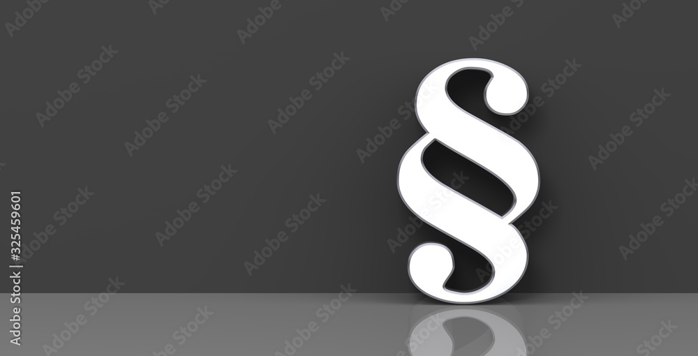 white paragraph sign symbol 3d icon white paragraph sign symbol 3d icon